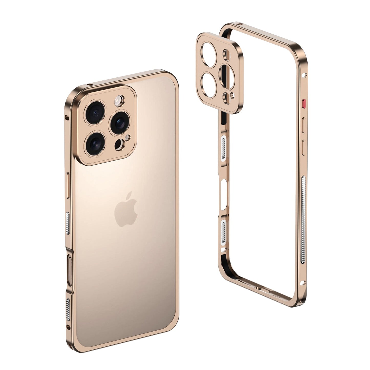 Stødsikker, faldbeskyttende metal-telefoncover