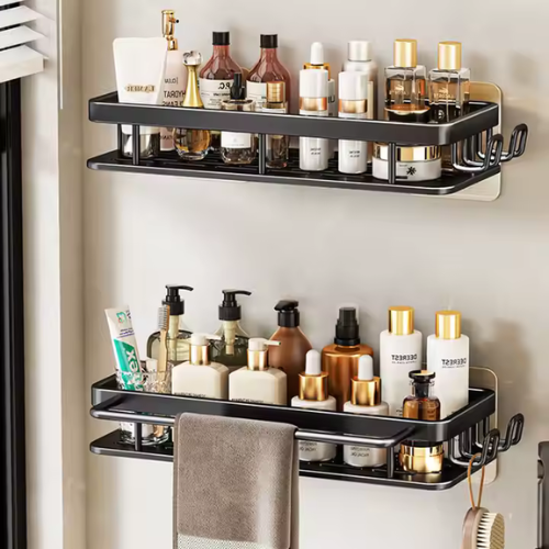 Vægmonteret shampoo-hylde