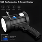 100000 Lumen Genopladelig LED Spotlight Lommelygte