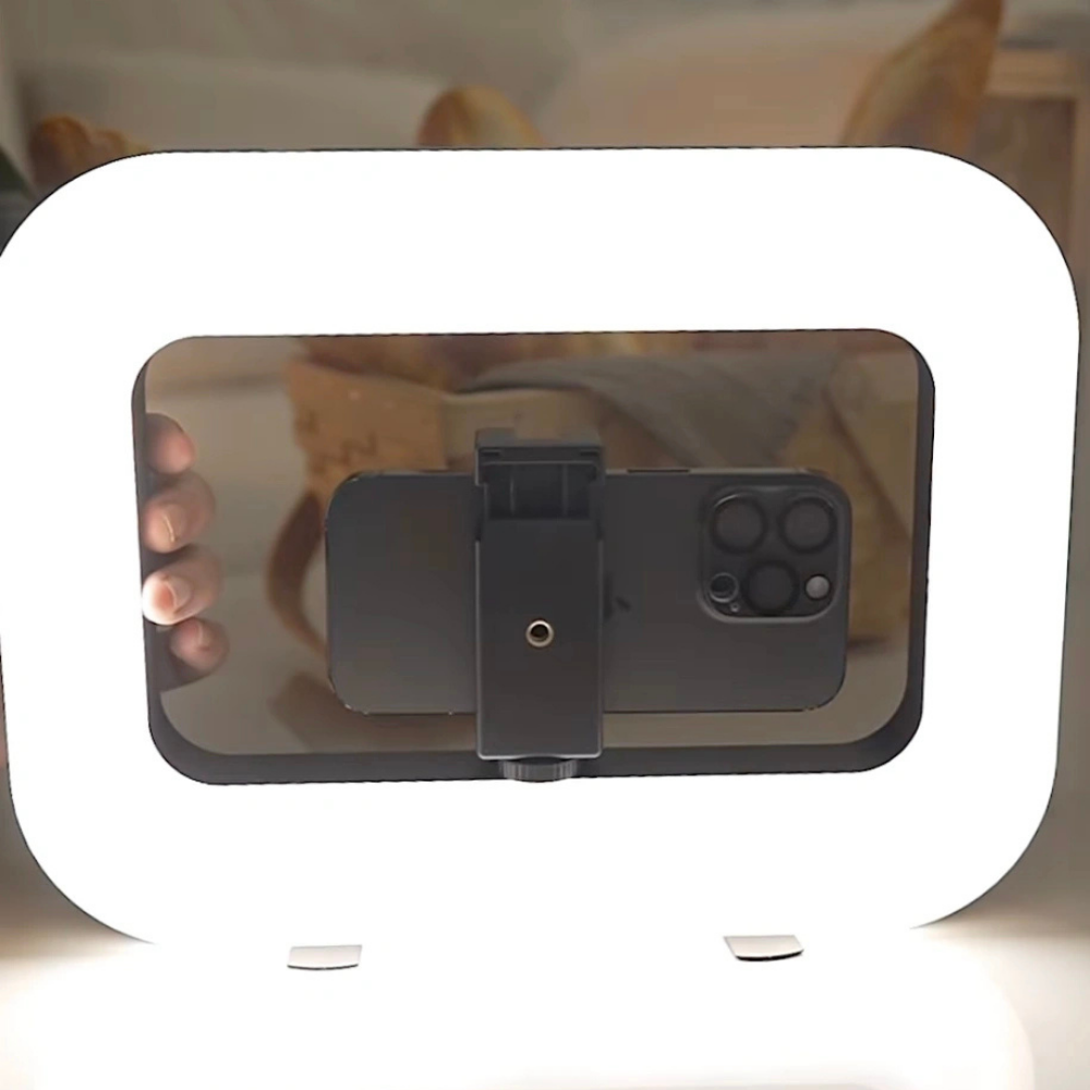 Bærbar ring-LED-genopladelig fyldlys