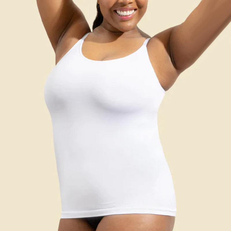 Formende camisoletop med sømløs slim fit, der holder hele dagen
