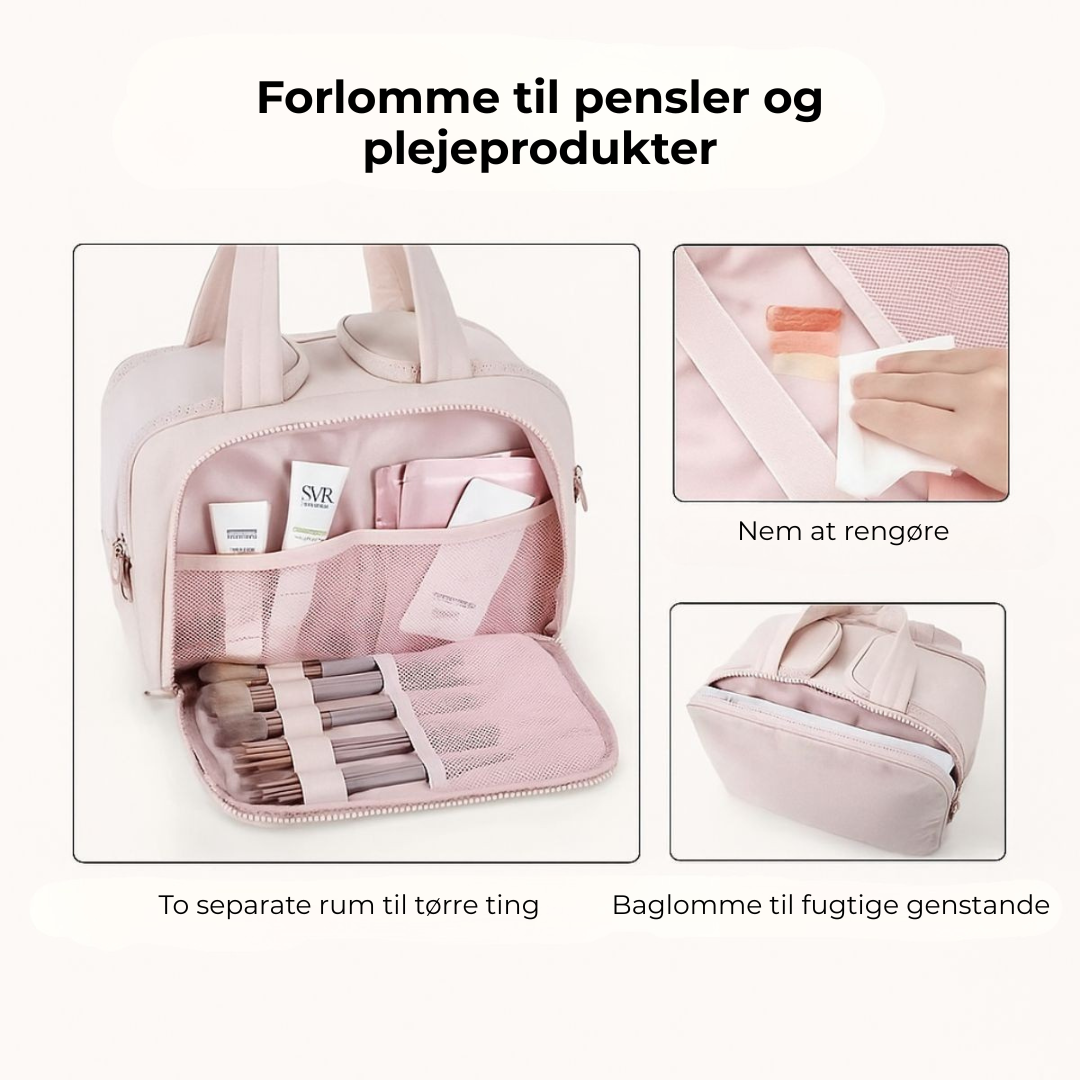 Puffy rejsetaske til toiletartikler