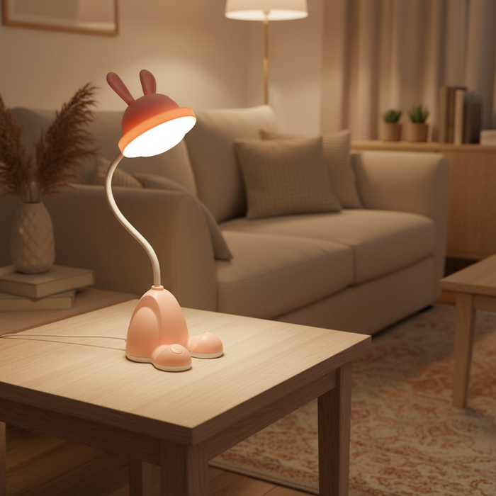 LED-bordlampe i tegneseriestil