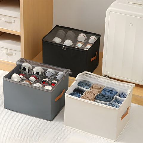 Sammenklappelig pladsbesparende opbevaringsboks