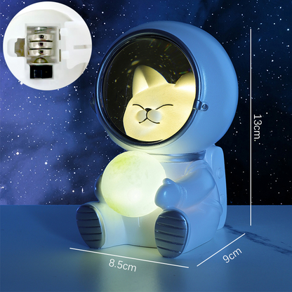 Galaxy Cat natlampe