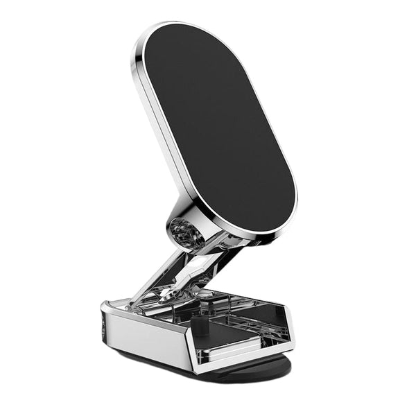 Sammenklappelig magnetisk mobiltelefonholder i metal til bilen