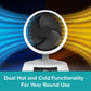 Dual Breeze helårsventilator og varmeapparat med varm- og koldluftfunktion