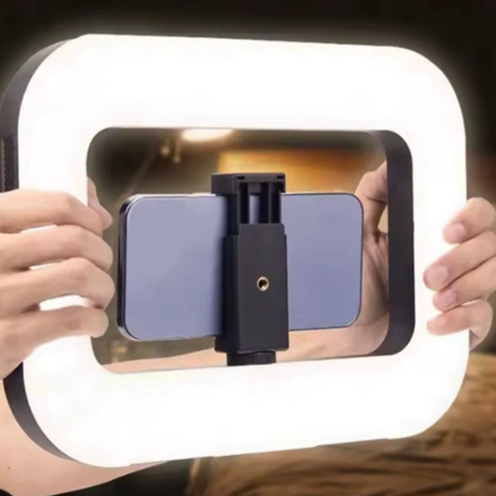 Bærbar ring-LED-genopladelig fyldlys