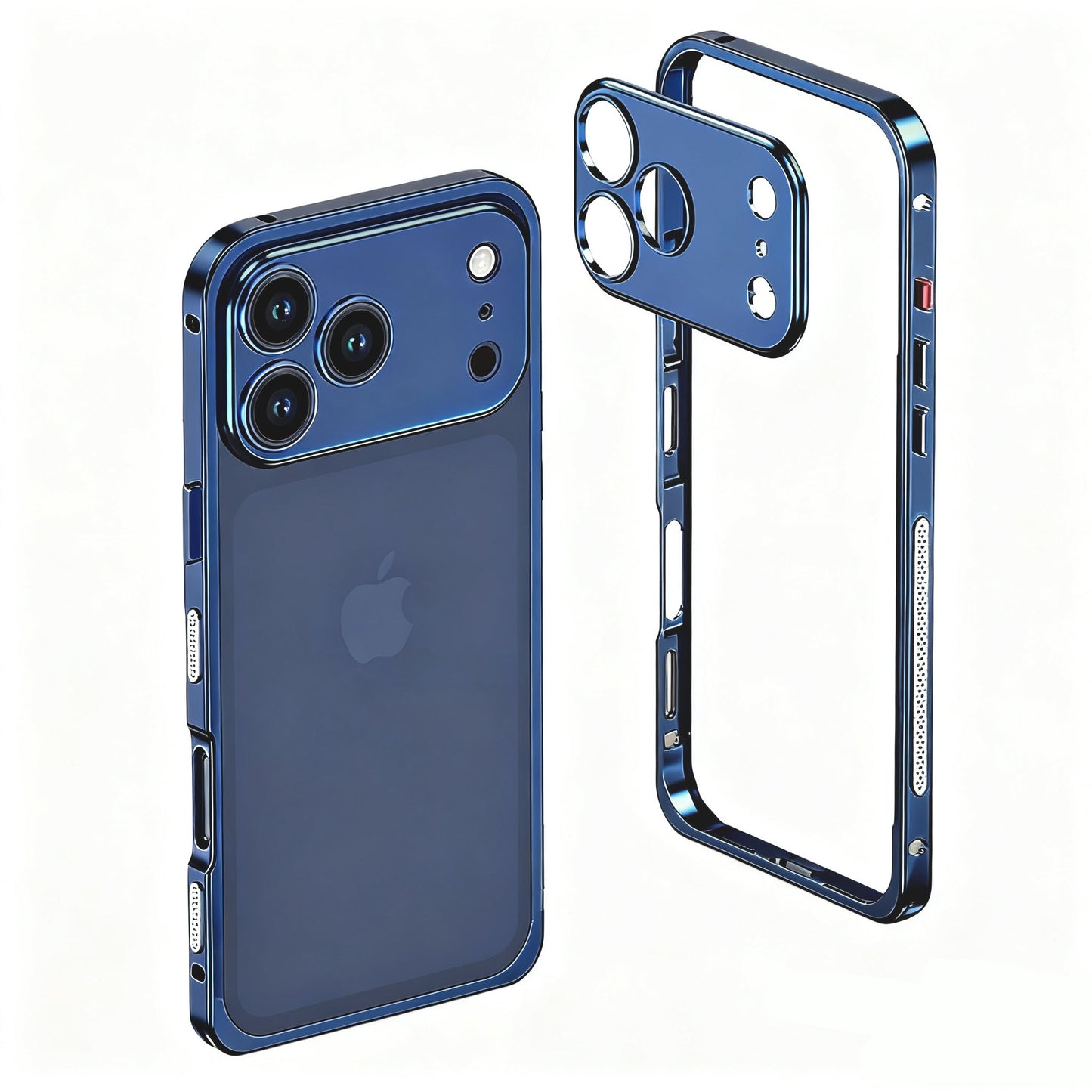 Stødsikker, faldbeskyttende metal-telefoncover
