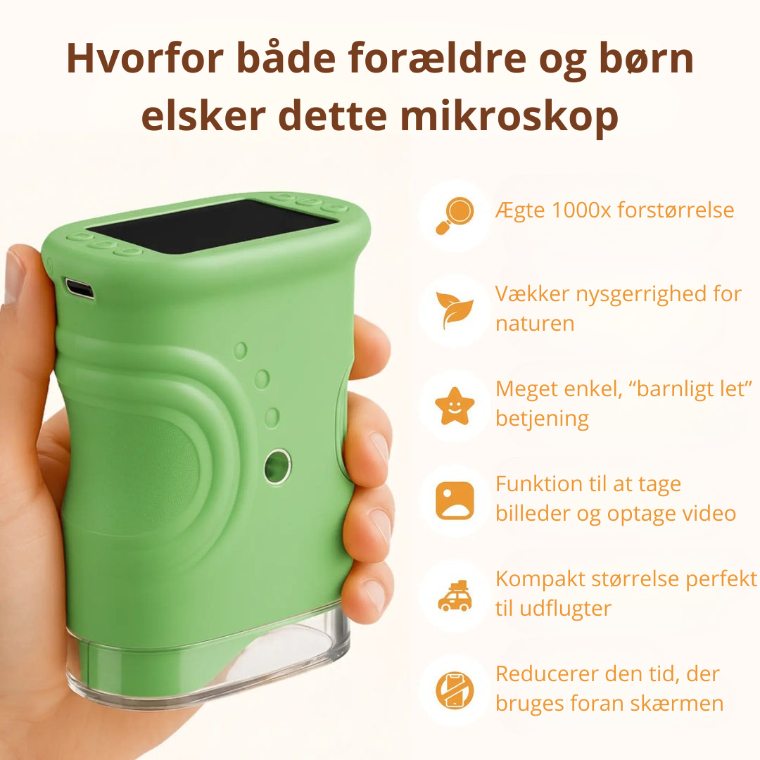 Bærbart digitalt lommemikroskop