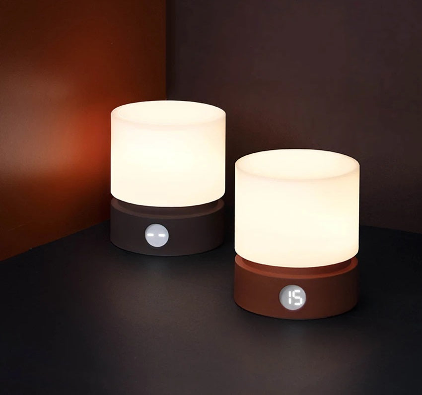 Moderne dæmpbar LED-bordlampe med berøringsføler