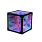 3D infinity-lyskube med RGB LED og USB-strøm