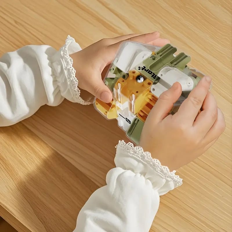 3D rullende kugle labyrint puslespil terning