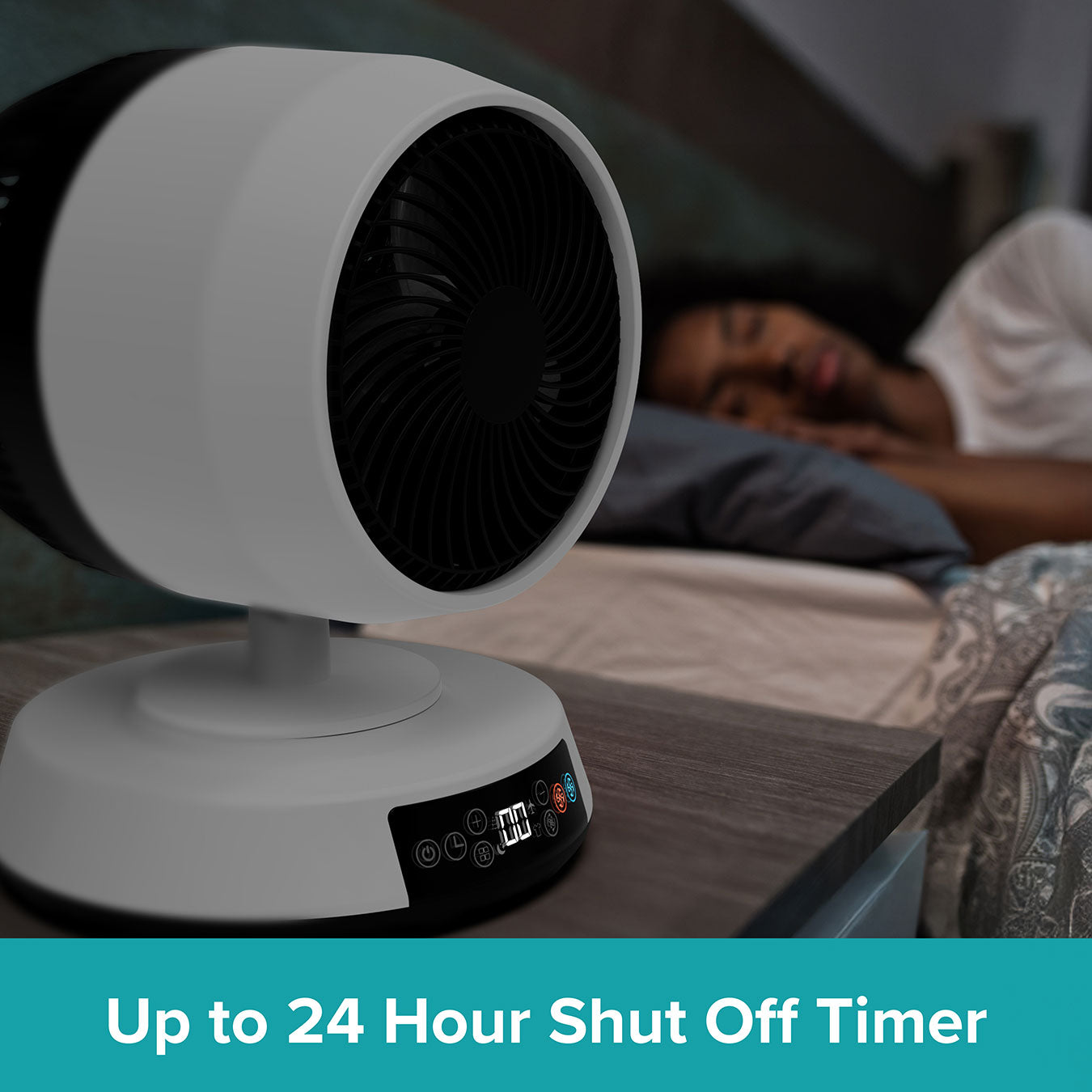 Dual Breeze helårsventilator og varmeapparat med varm- og koldluftfunktion