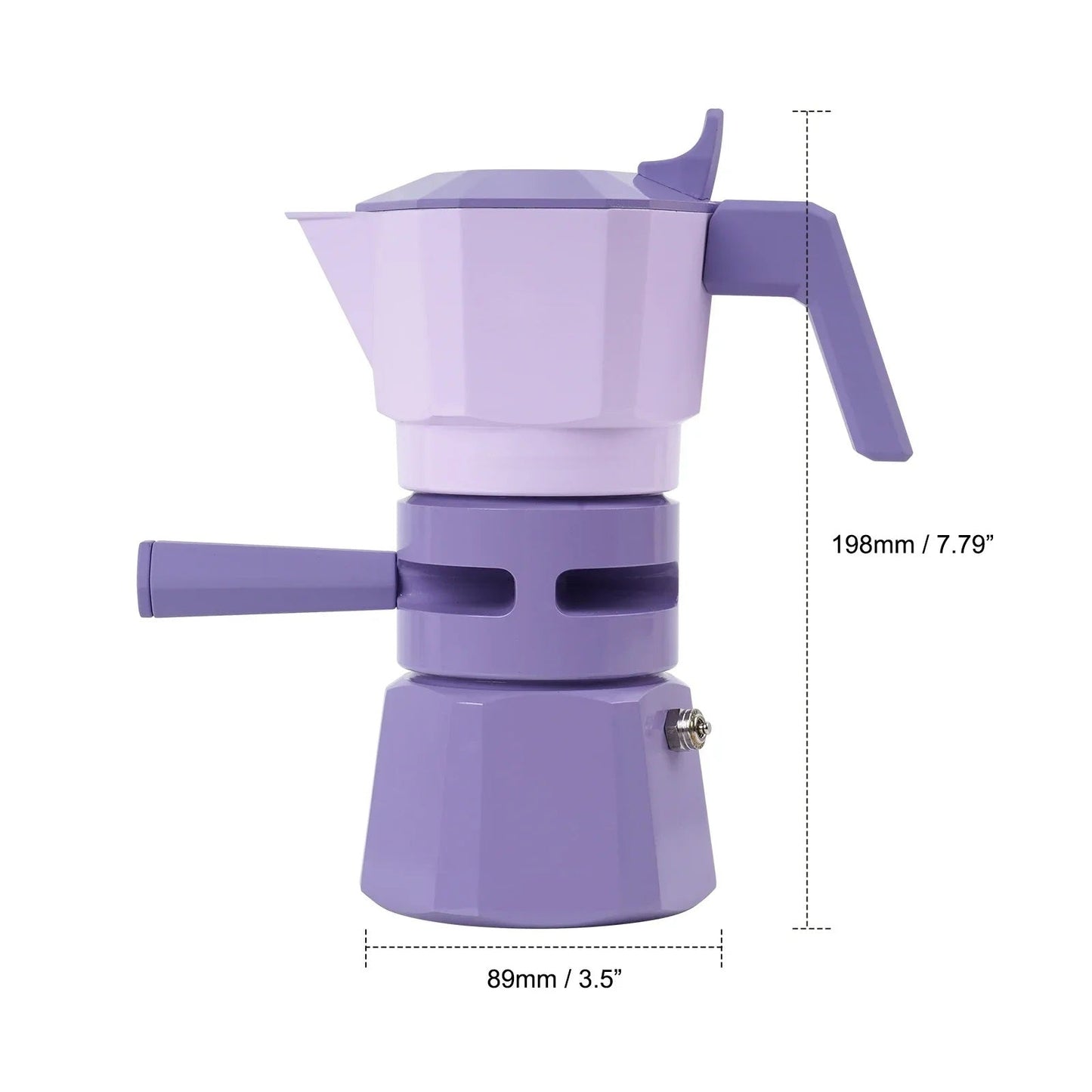 Espressokande i aluminium