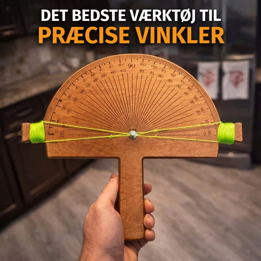 Vinkelmåler til tømrerarbejde og opmåling, 30 × 25 cm