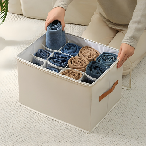 Sammenklappelig pladsbesparende opbevaringsboks