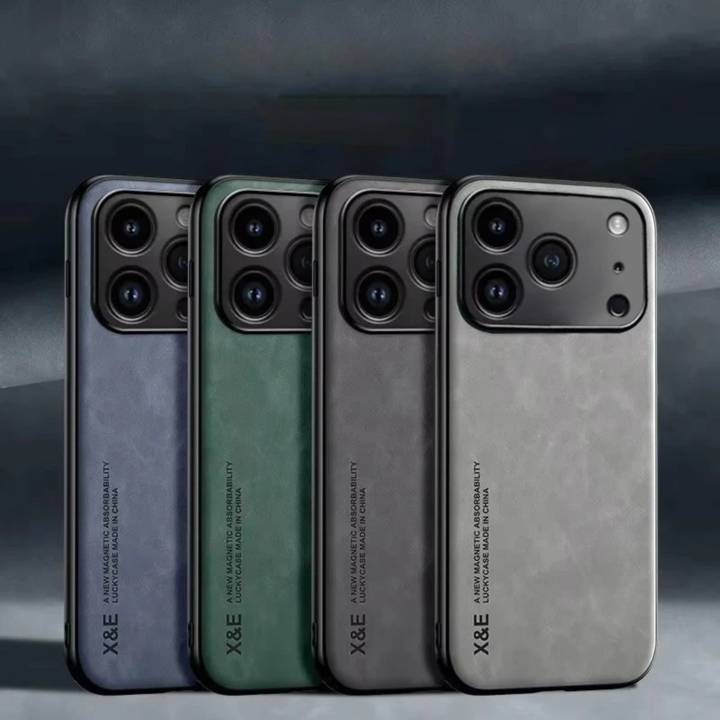 Luksuriøs magnetisk læderetui til telefon