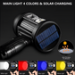 100000 Lumen Genopladelig LED Spotlight Lommelygte