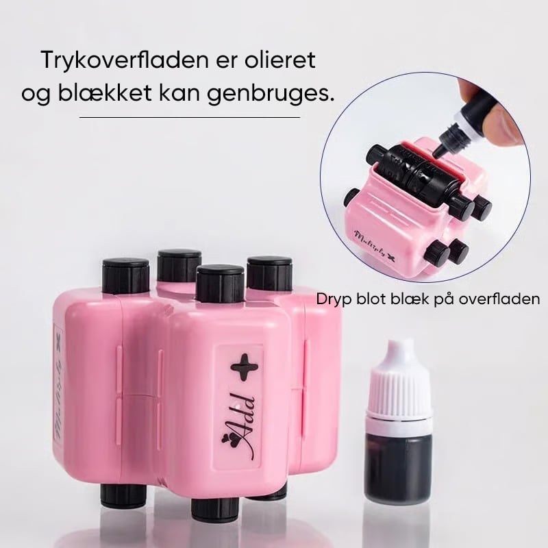 4-i-1 Rulle-stempel sæt til matematikøvelser