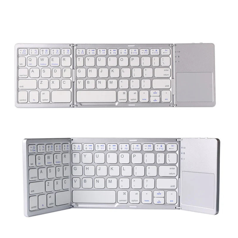 Sammenfoldeligt Bluetooth-tastatur med touchpad