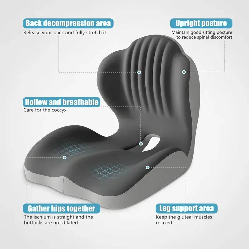 Ergonomisk sædehynde af memory foam