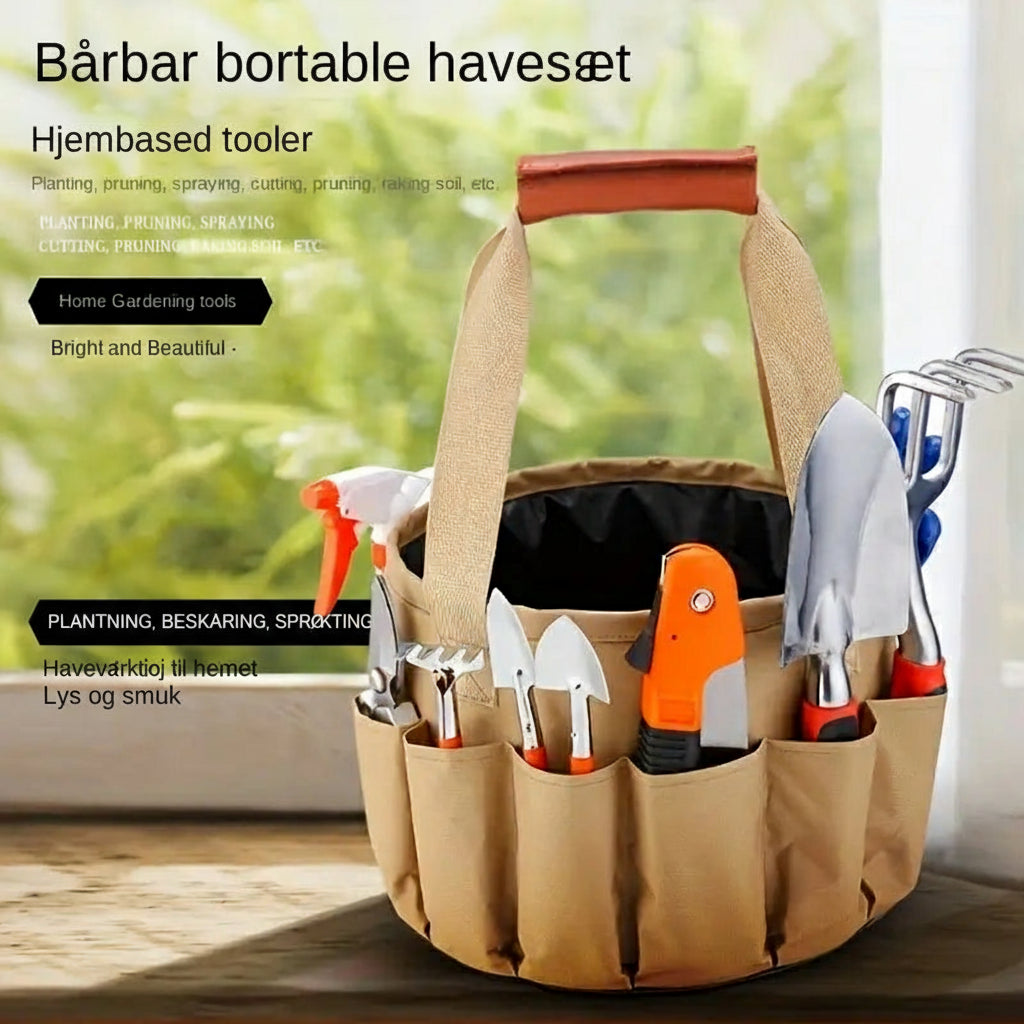 Havearbejdsæt med opbevaringspose