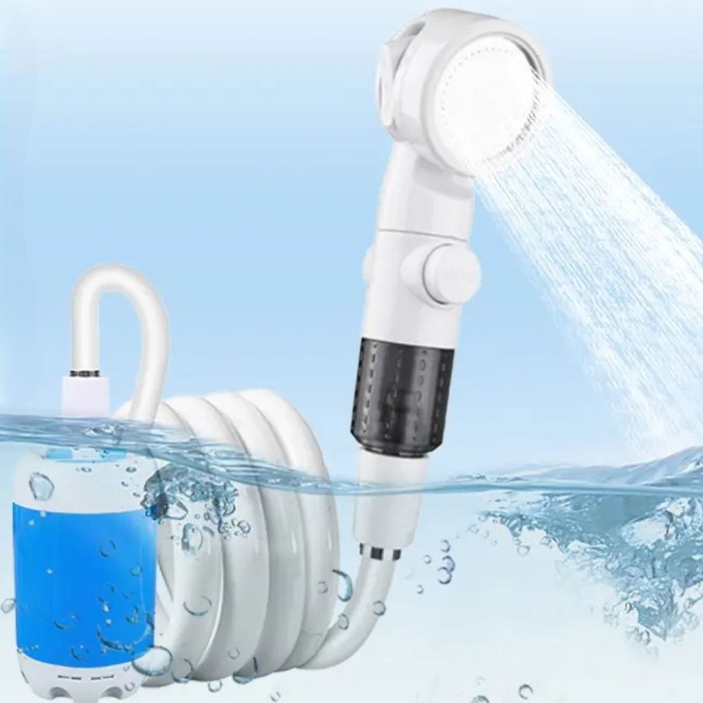 Transportabel bruser med USB-vandpumpe