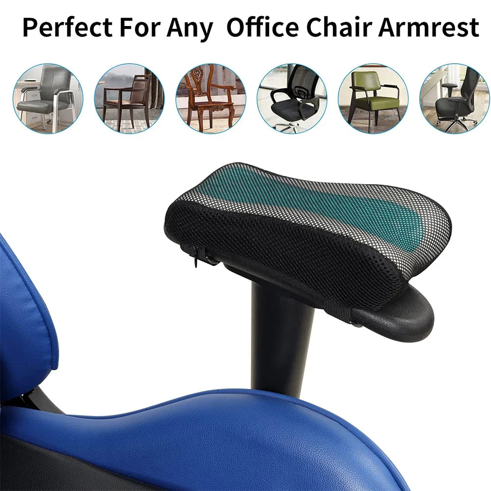 Ergonomiske armlænspuder til kontorstol med memory foam