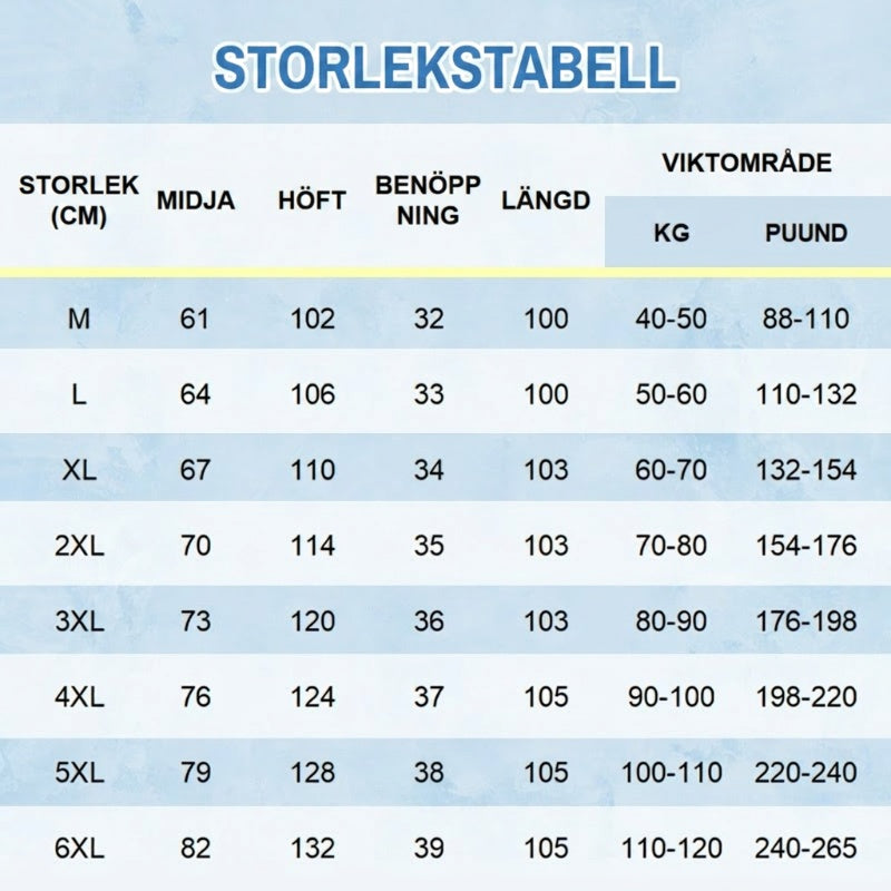 Strækbukser til mænd og kvinder
