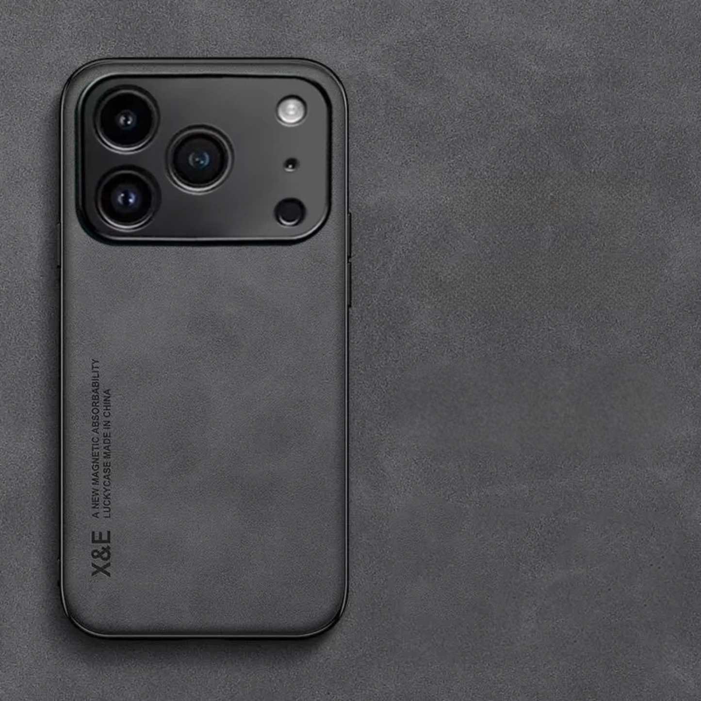 Luksuriøs magnetisk læderetui til telefon