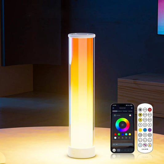 Genopladelig smart RGB-bordlampe med LED