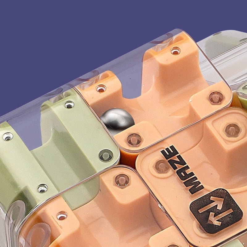 3D rullende kugle labyrint puslespil terning