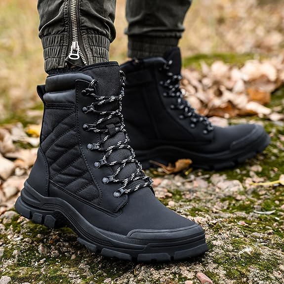 Sikkerhedsstøvler med lynlås i siden