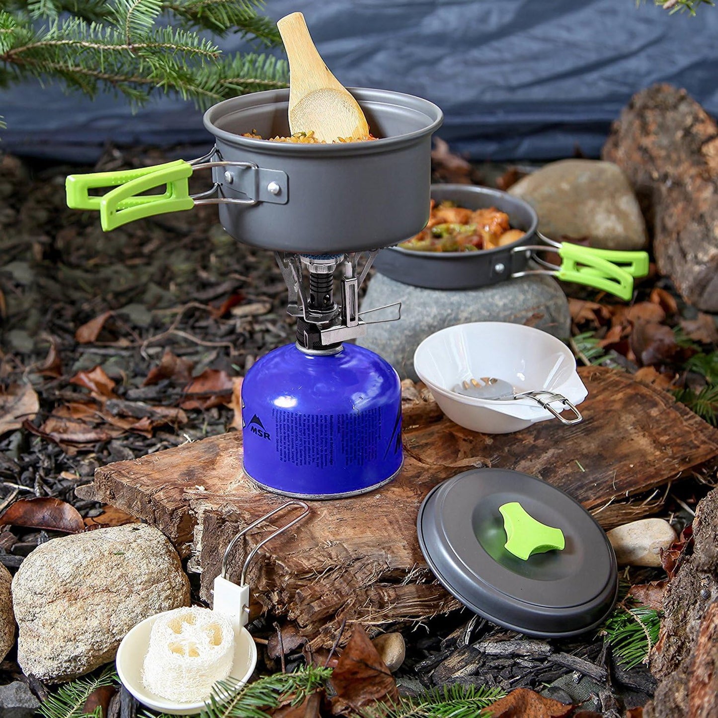 Kogegrej til camping og rygsæk Gryder og pander