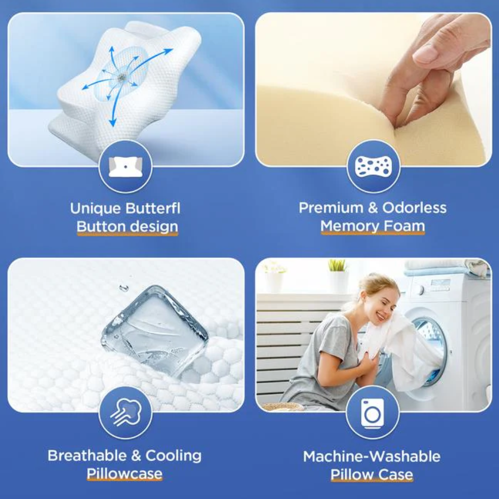 Ergonomisk pude mod snorken