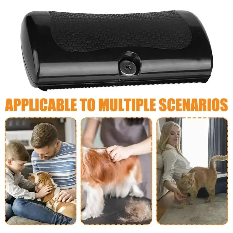 Professionel ergonomisk børste til fjernelse af kæledyrsfældning