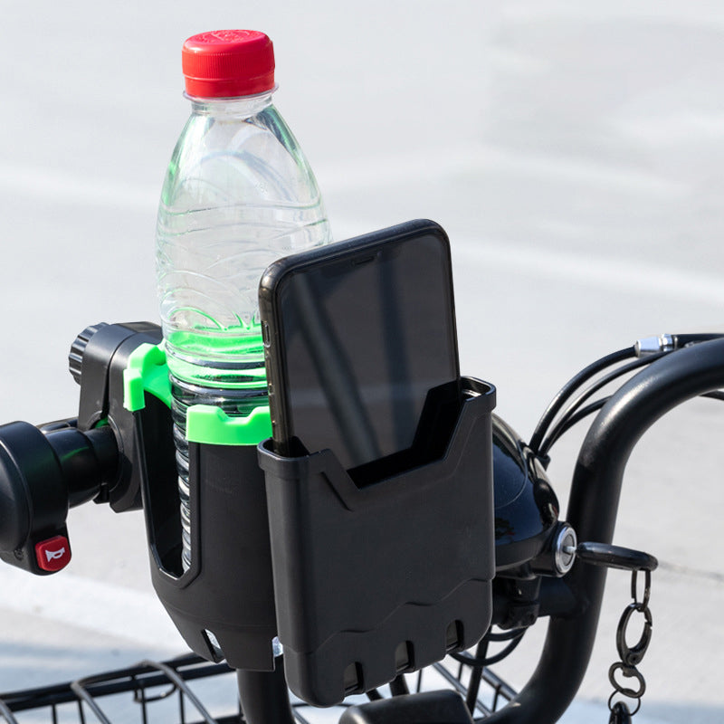 2-i-1 kopholder med mobilrum og 360° drejelig klemme