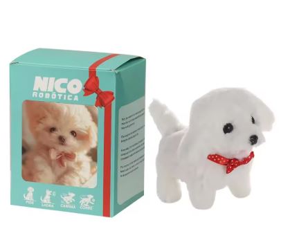 Interaktiv robot-hvalp-plysdyr