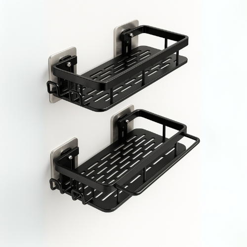 Vægmonteret shampoo-hylde