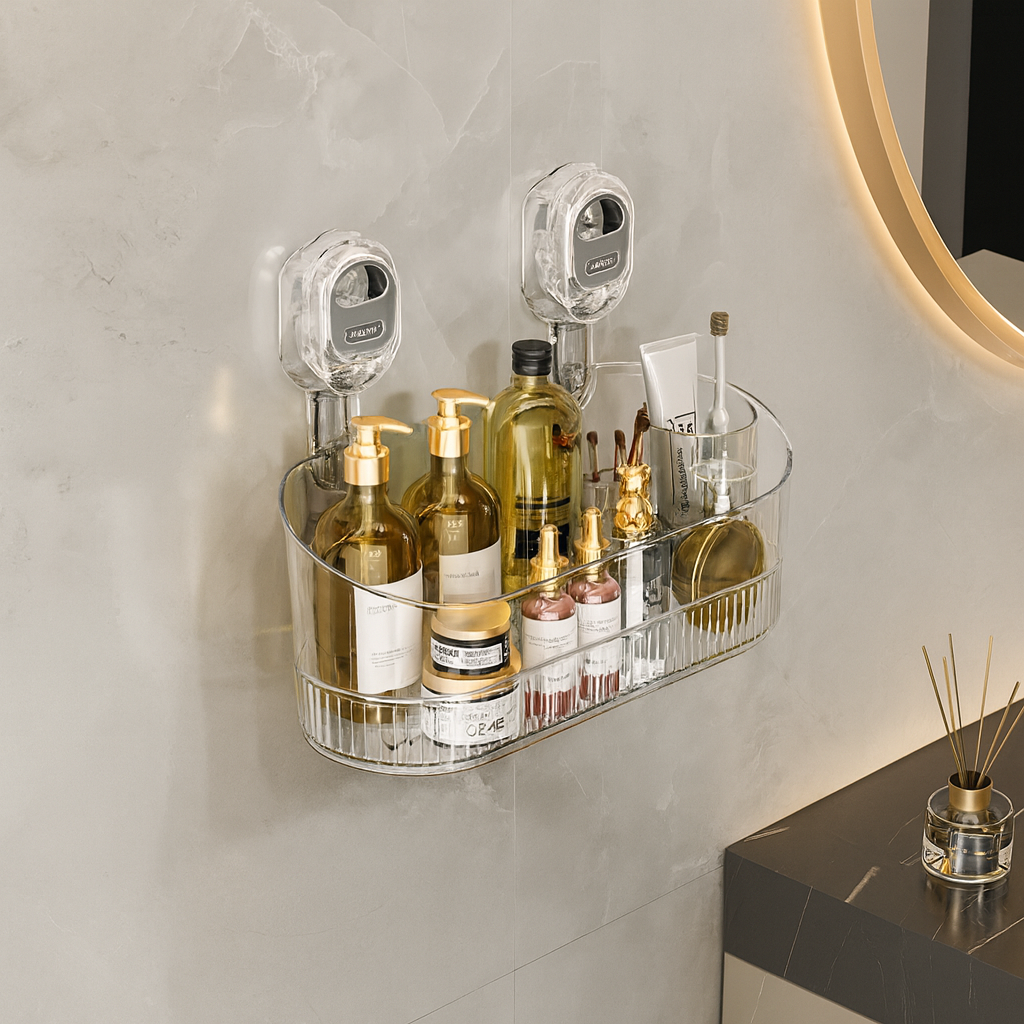 Selvklæbende sugevæghylde til badeværelse