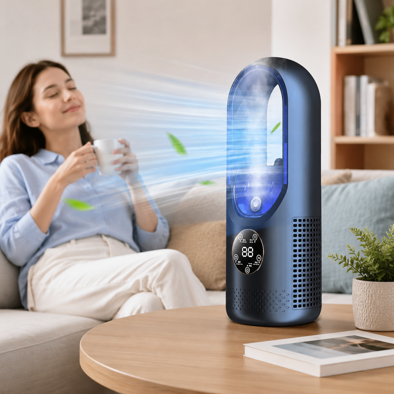 Bærbar klimaanlæg med kølefunktion – energieffektiv mini-model