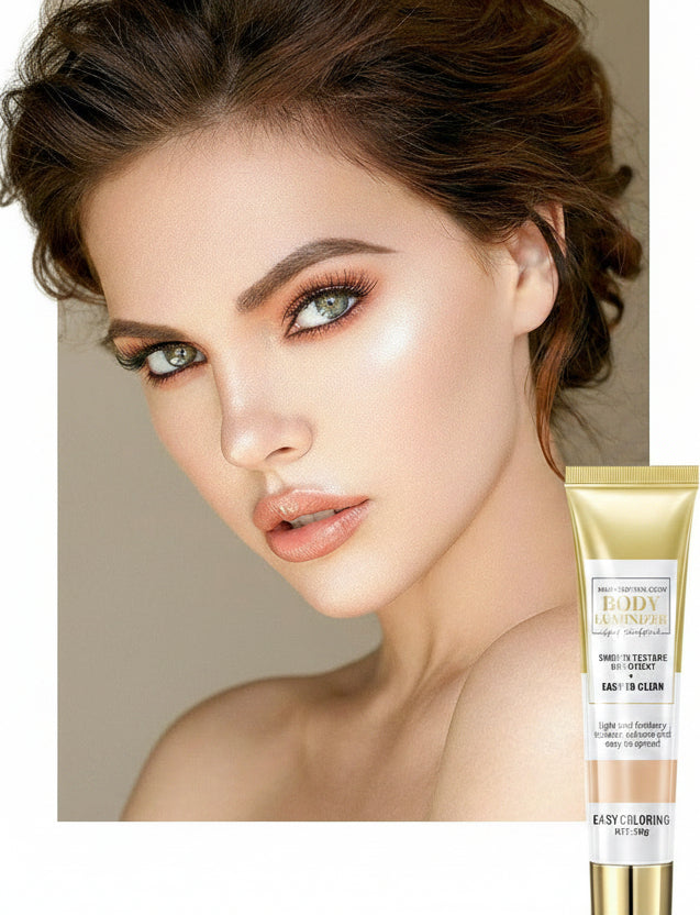 Flydende foundation og highlighter – dækkende BB-creme til en jævn finish