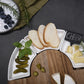 Rundt serveringsfad i bambus til snacks og tapas