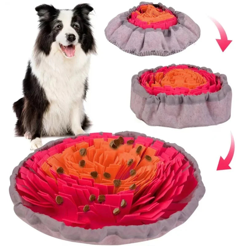 Snusemåtte til hunde i vaskbart filt