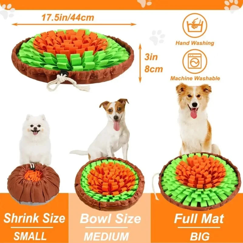 Snusemåtte til hunde i vaskbart filt