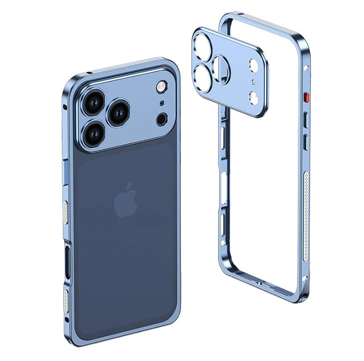 Stødsikker, faldbeskyttende metal-telefoncover