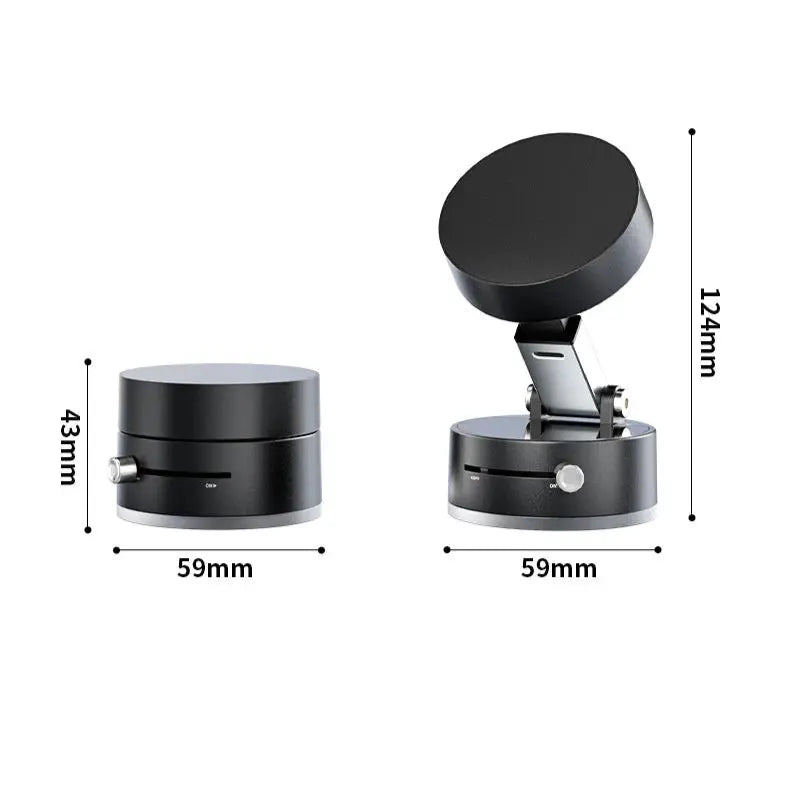 Elektrisk magnetisk vakuumtelefonholder – 360° bilmontering til iPhone og Android