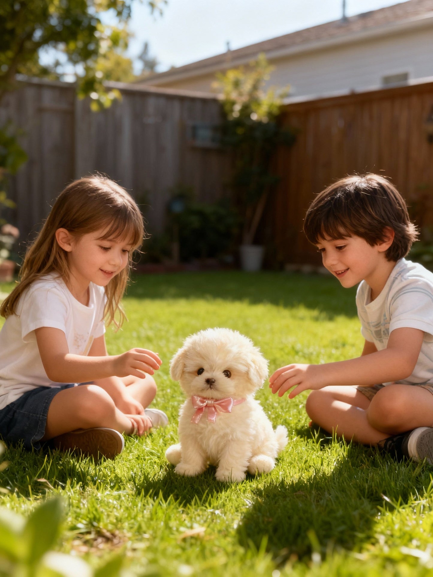 Interaktiv robot-hvalp-plysdyr