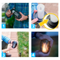 Solcellefakler med flammeeffekt, automatisk tænding og IP65